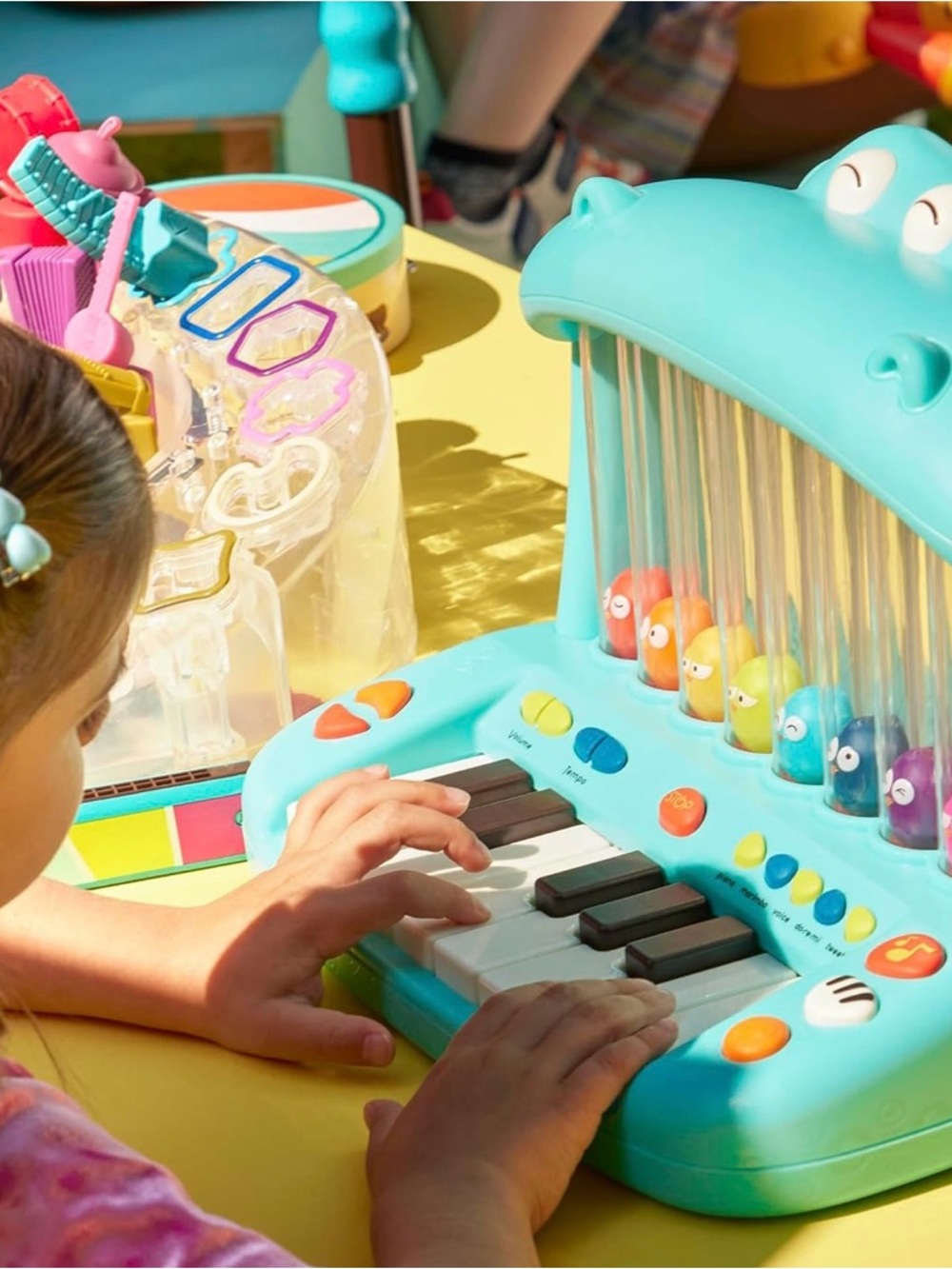 B. Toys hippo piano musical toy lights, sounds songs for baby & toddler - Picture 7 of 10